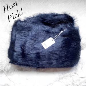 Badgley Michska Navy faux minx